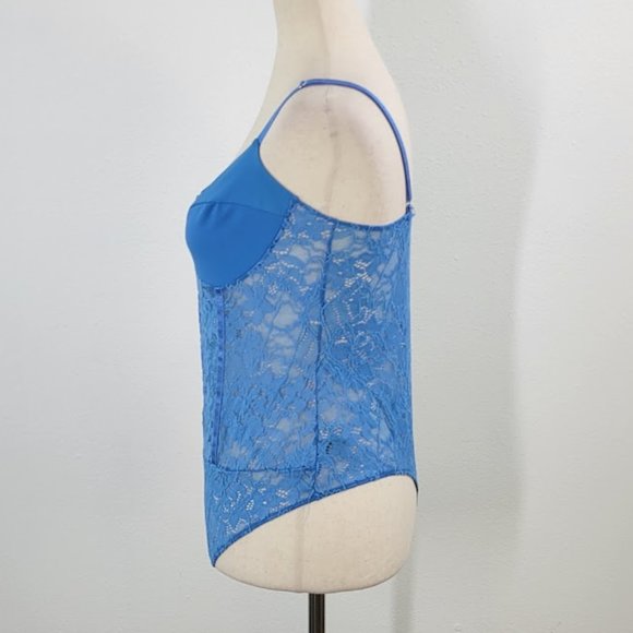 FREE PEOPLE MOVEMENT night rhythm lace bodysuit Sz L NEW - Picture 3 of 8